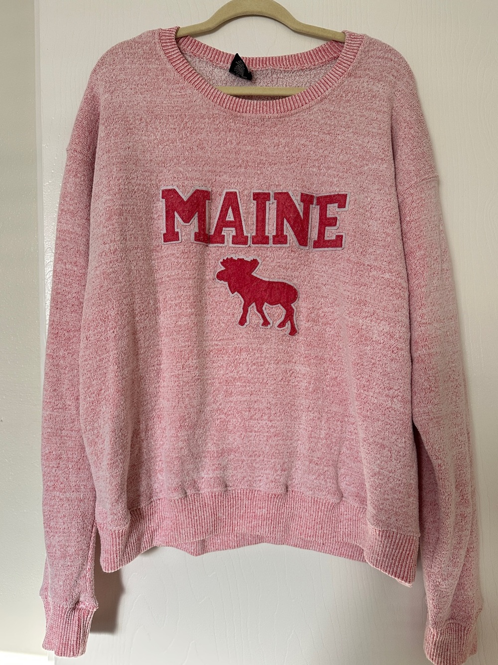 Pink Crewneck Maine Sweater
